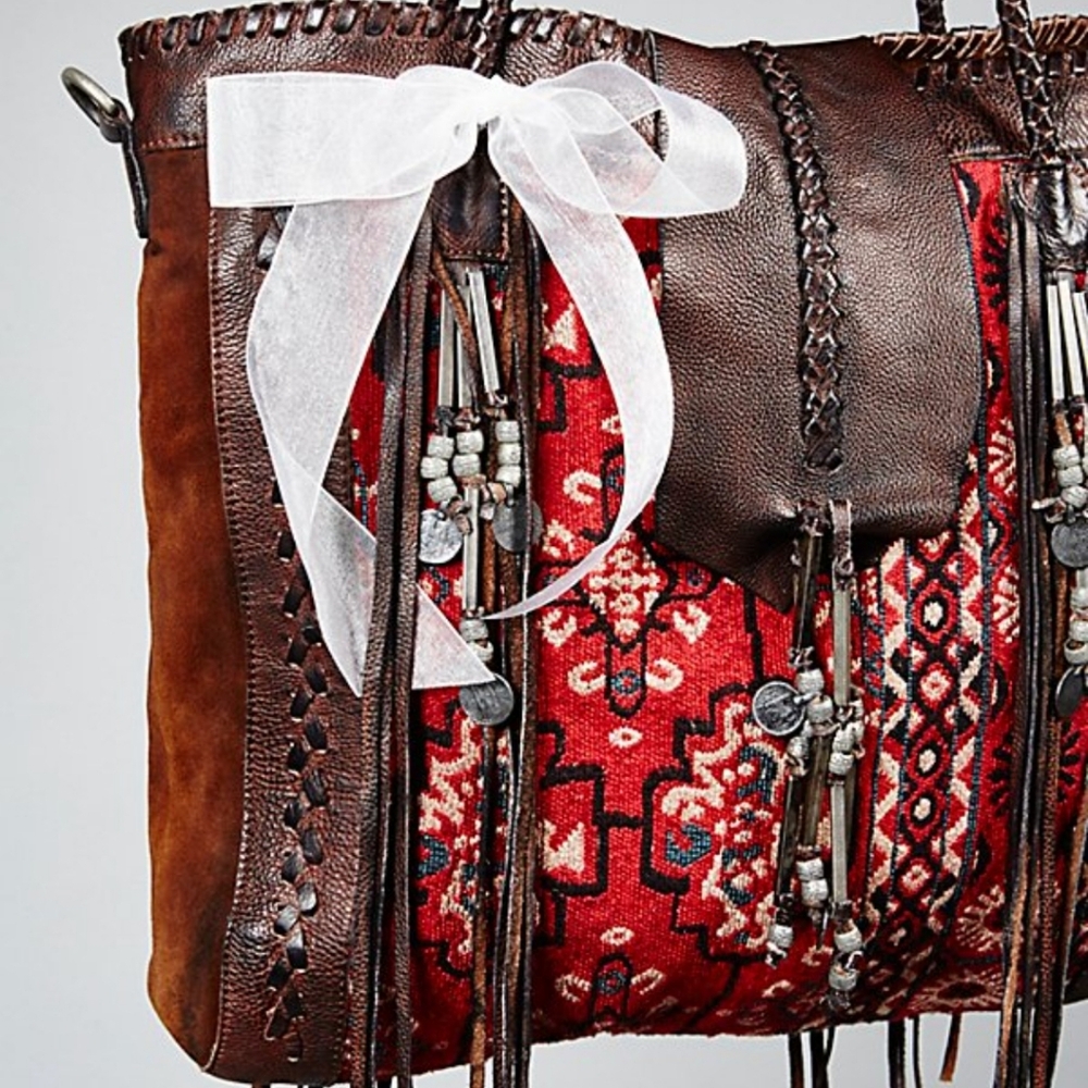 Free People Canyonland Leather Tote Bag - Canary + Rook